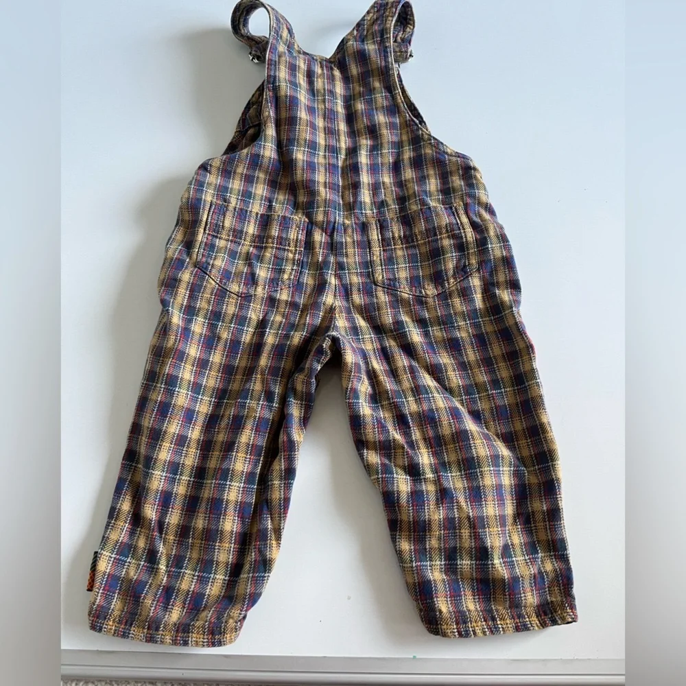 Vintage Gymboree Plaid Overall Jumper